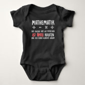 Lustiger Mathe Nerd Spruch Mathematik Schule Romper (Voorkant)
