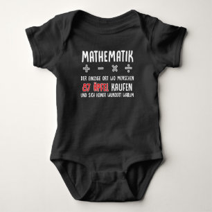 Lustiger Mathe Nerd Spruch Mathematik Schule Romper