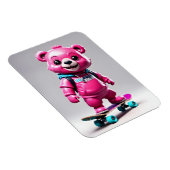 Lustiger Skater Bär Magneet (Rechterzijde)
