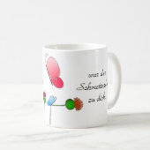 Lustiger Spruch "Schmetterling" Koffiemok (Voorkant rechts)