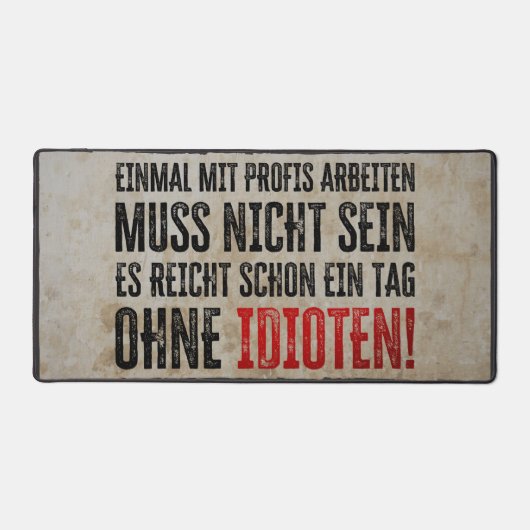 Lustiger Spruch über Arbeit und Kollegen Bureaumat (Voorkant)