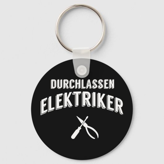 Lustiges Durchlassen Elektriker Handwerker Sleutelhanger (Voorkant)