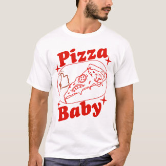 Lustiges Pizza-Design mit Daumen hoch T-shirt