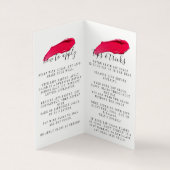 Lustre comme un carte de visite plié par Lipsense (Intérieur)