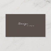 Lustre de carte de visite de modèle de design (Dos)