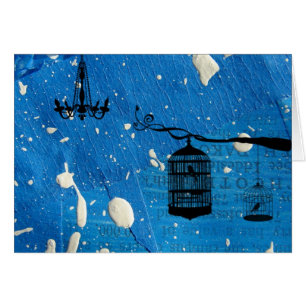 Lustre et cages d'oiseaux