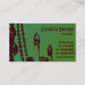 Lustre Glamor ~ Carte de visite (Dos)