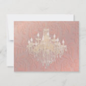 Lustre ~ Réponse du Mariage ~ Grandes cartes RSVP (Dos)