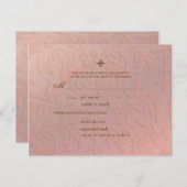 Lustre ~ Réponse du Mariage ~ Grandes cartes RSVP (Devant / Derrière)