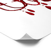 Lustre rouge ~ Poster / Imprimer (Coin)