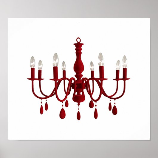 Lustre rouge ~ Poster / Imprimer (Devant)
