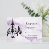 Lustre RSVP sur marbre pourpre (Debout devant)