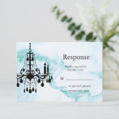 Lustre RSVP sur marbre turquoise (Debout devant)