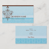 Lustre vintage élégant carte de visite (Devant / Derrière)