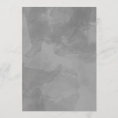 Lustrous Zilver, Blauw Azure Dreams Dinner Menu (Achterkant)