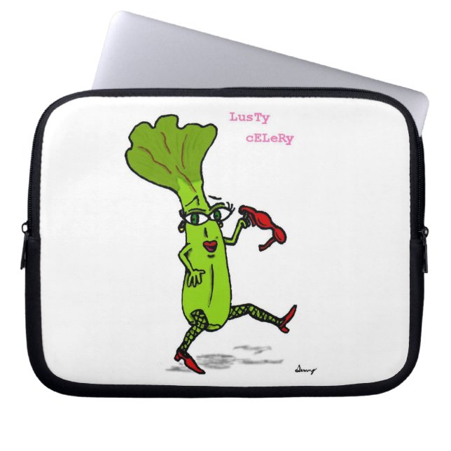 Lusty Celery-laptophoes Laptop Sleeve (Voorkant)