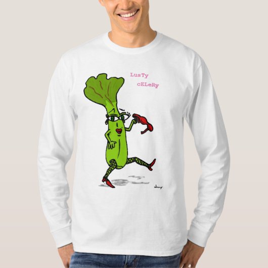 Lusty Celery Mannen Long-Sleeve T-shirt (Voorkant)