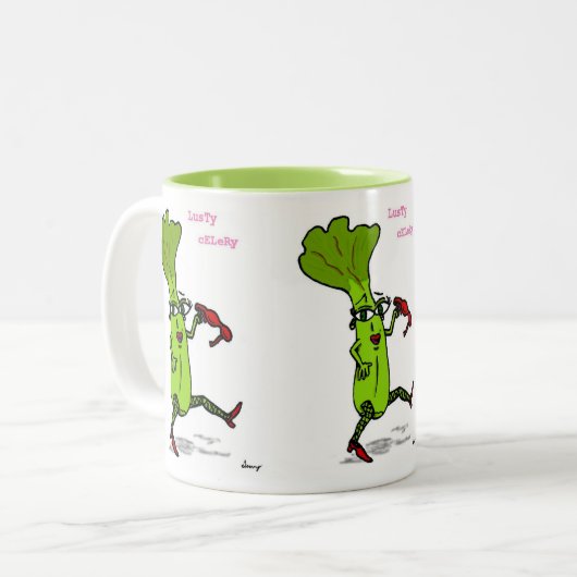 Lusty Celery Mok (Voorkant links)