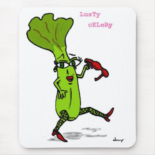 Lusty Celery Mousepad Muismat (Voorkant)