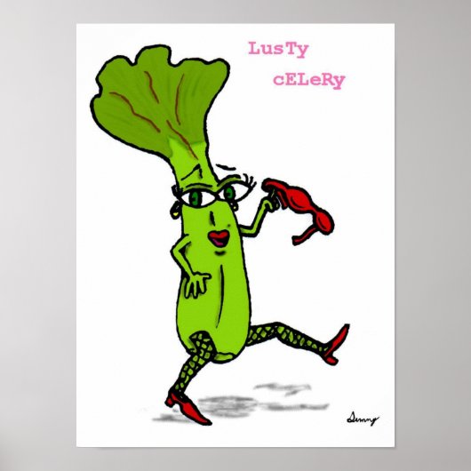 Lusty Celery Print (Voorkant)