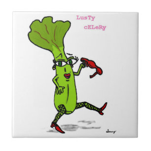 Lusty Celery Tile Tegeltje