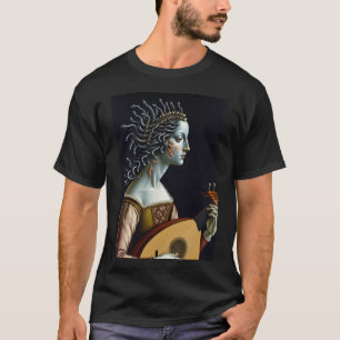 Lute Laura de Dame diepe Lovecraftiaanse griezel T-shirt