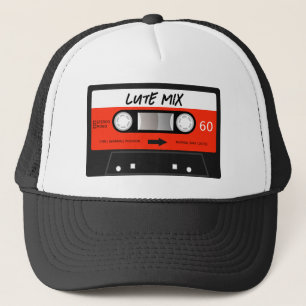 Lute Mixtapeband Retro Rood Cassettebandje Trucker Pet