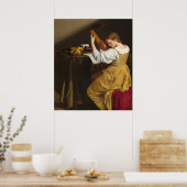 Lute Player - Orazio Gentileschi Fine Art Poster (Keuken)