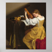 Lute Player - Orazio Gentileschi Poster d'Art (Devant)