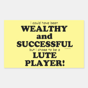 Lute Wealthy & Réussite Sticker Rectangulaire