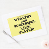 Lute Wealthy & Réussite Sticker Rectangulaire (Enveloppe)