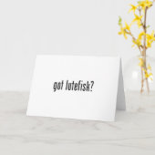 lutefisk obtenu ? carte de voeux blanche (Fleur jaune)