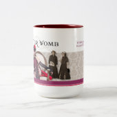 L'utérus de rire rouge foncé de tasse de 15 onces (Centre)
