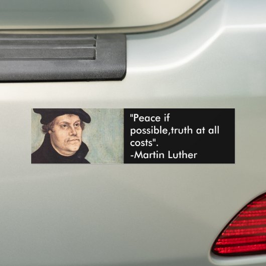 Luther Bumpersticker (Op auto)