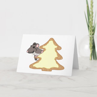 Luther en het reuzenkerstkoekje feestdagen kaart