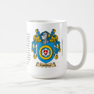 Luther Family Coat of Arms Koffiemok