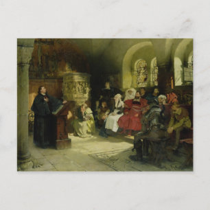 Luther Preaches maakt gebruik van zijn Bijbelverta Briefkaart