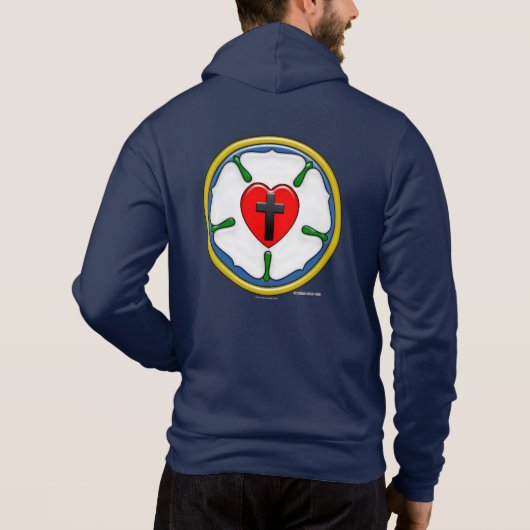 Luther Roos reliëf-look Hoodie (Achterkant)