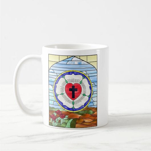 Luther Rose Staint Café Mug (Gauche)
