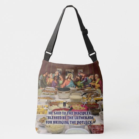 Lutheran Last Supper Potluck Crossbody Tas (Voorkant)