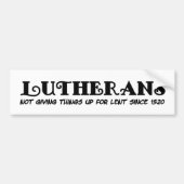 Lutheranen Bumpersticker (Voorkant)