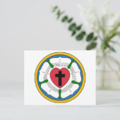Lutherrose Luther Roos Lutheranisme Martin Luther Briefkaart (Staand voorkant)