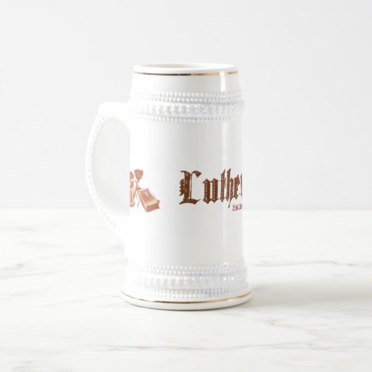 Luther's Mannen Stein Bierpul (Voorkant links)