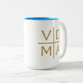 Luthers Reformatiekruis Tweekleurige Koffiemok (Voorkant rechts)