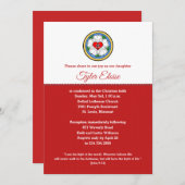 Luther's Roos Heilige Kruisnodiging Rood Kaart (Voorkant / Achterkant)