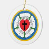 Luthers Roos Keramisch Ornament (Links)