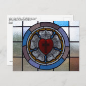 Luther's Roos Window Post Card - St. Paul Lutheran Briefkaart (Voorkant / Achterkant)