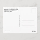 Luther's Roos Window Post Card - St. Paul Lutheran Briefkaart (Achterkant)