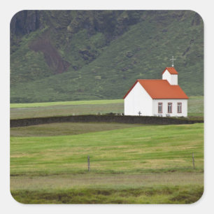 Lutherse Kerk, IJsland Vierkante Sticker