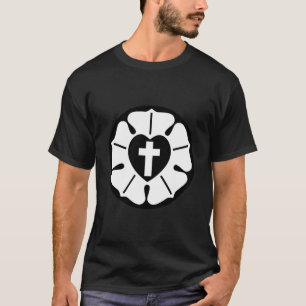 Lutherse Roos Lutheran Cross T-shirt